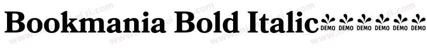 Bookmania Bold Italic字体转换